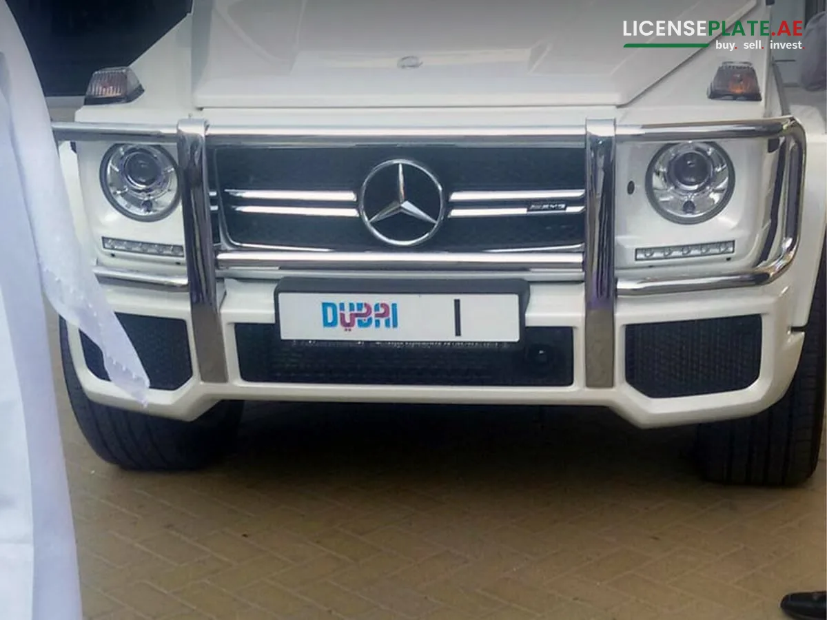 Sheikh Mohammed’s Mercedes-AMG G-Class with the Dubai 1 number plate
