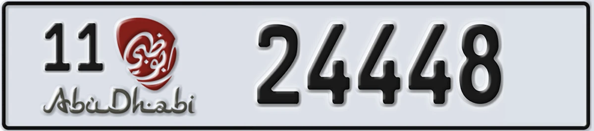 UAE License Plate Abu Dhabi 11 24448