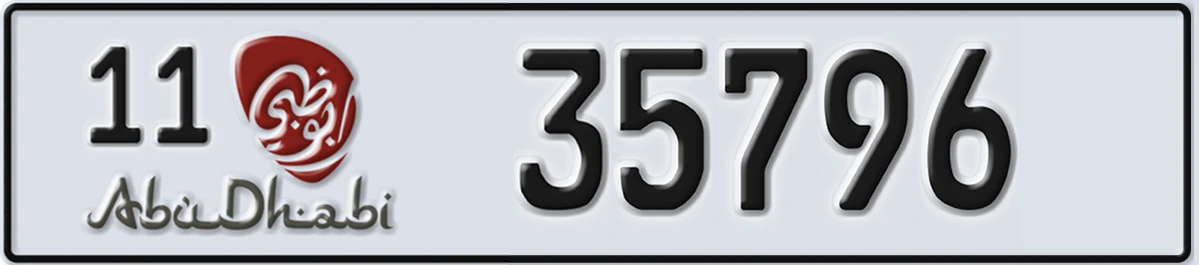 UAE License Plate Abu Dhabi 11 35796