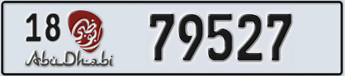 UAE License Plate Abu Dhabi 18 79527