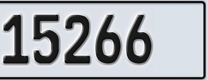 UAE License Plate Abu Dhabi 22 15266