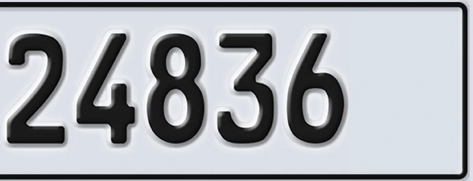 UAE License Plate Abu Dhabi 22 24836