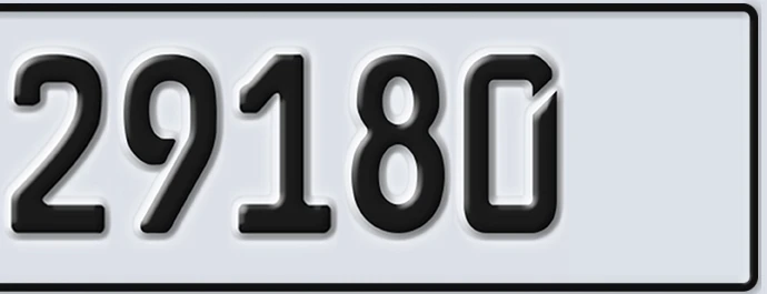 UAE License Plate Abu Dhabi 22 29180
