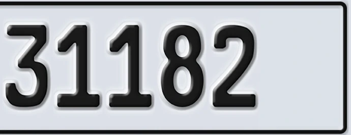 UAE License Plate Abu Dhabi 22 31182