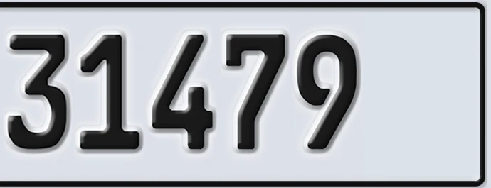 UAE License Plate Abu Dhabi 22 31479