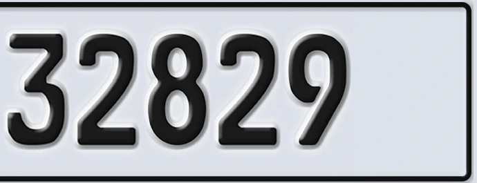 UAE License Plate Abu Dhabi 22 32829