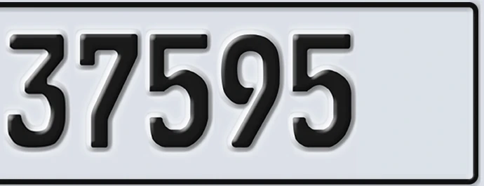 UAE License Plate Abu Dhabi 22 37595