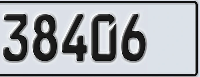 UAE License Plate Abu Dhabi 22 38406