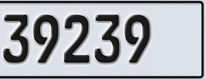 UAE License Plate Abu Dhabi 22 39239