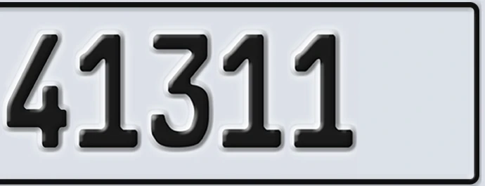 UAE License Plate Abu Dhabi 22 41311