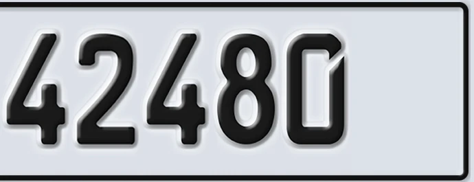 UAE License Plate Abu Dhabi 22 42480