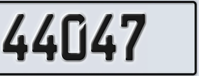 UAE License Plate Abu Dhabi 22 44047