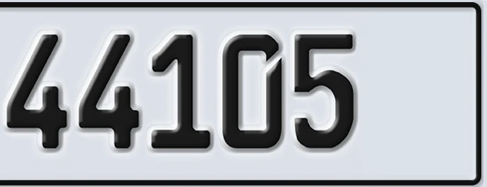 UAE License Plate Abu Dhabi 22 44105