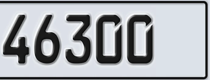 UAE License Plate Abu Dhabi 22 46300