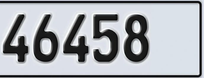 UAE License Plate Abu Dhabi 22 46458