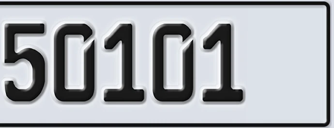 UAE License Plate Abu Dhabi 22 50101