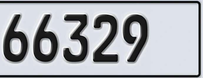UAE License Plate Abu Dhabi 22 66329