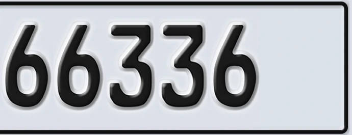 UAE License Plate Abu Dhabi 22 66336