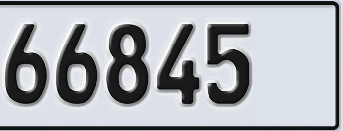 UAE License Plate Abu Dhabi 22 66845