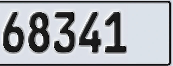 UAE License Plate Abu Dhabi 22 68341