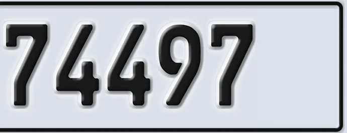 UAE License Plate Abu Dhabi 22 74497