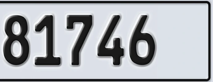 UAE License Plate Abu Dhabi 22 81746