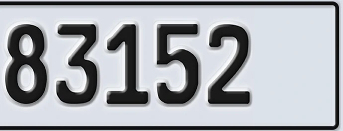 UAE License Plate Abu Dhabi 22 83152