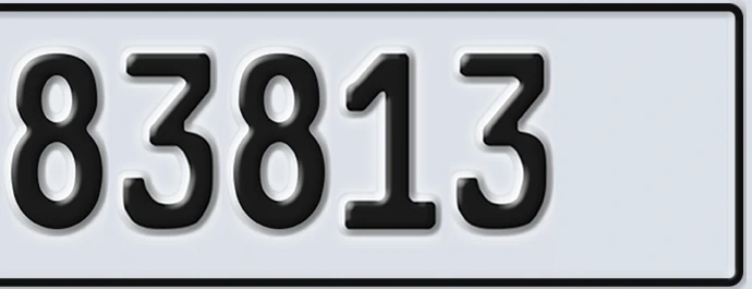UAE License Plate Abu Dhabi 22 83813