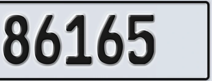 UAE License Plate Abu Dhabi 22 86165