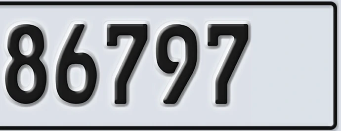 UAE License Plate Abu Dhabi 22 86797