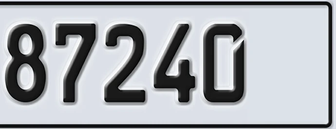 UAE License Plate Abu Dhabi 22 87240