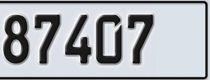 UAE License Plate Abu Dhabi 22 87407