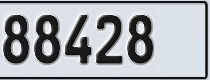 UAE License Plate Abu Dhabi 22 88428
