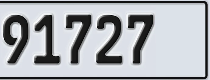 UAE License Plate Abu Dhabi 22 91727