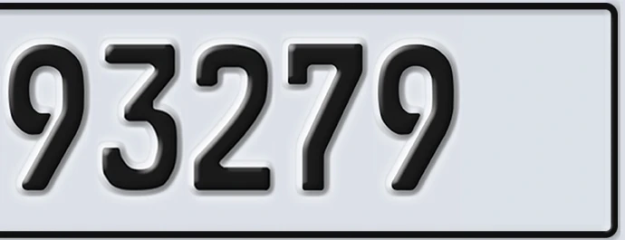 UAE License Plate Abu Dhabi 22 93279