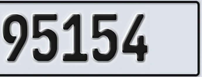 UAE License Plate Abu Dhabi 22 95154