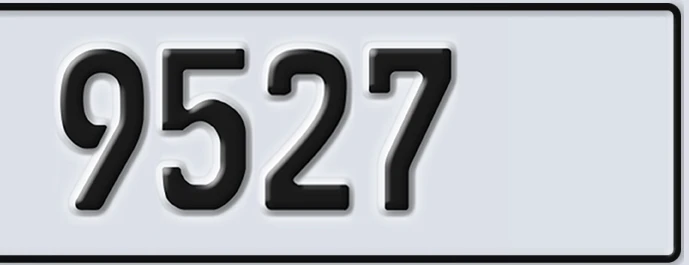 UAE License Plate Abu Dhabi 22 9527