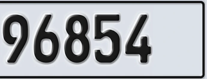 UAE License Plate Abu Dhabi 22 96854
