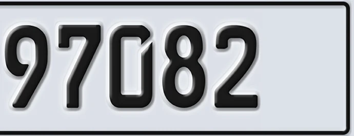 UAE License Plate Abu Dhabi 22 97082