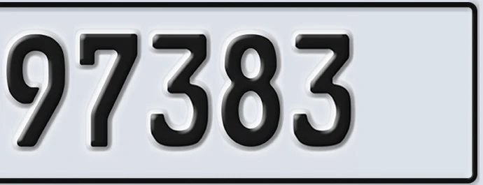 UAE License Plate Abu Dhabi 22 97383