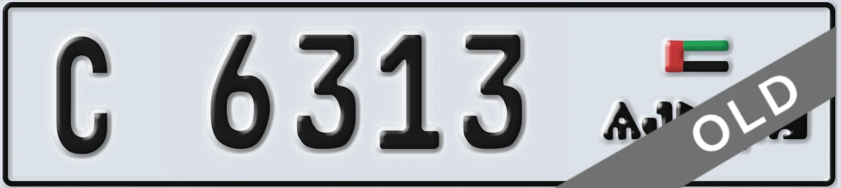 UAE License Plate Ajman C 6313