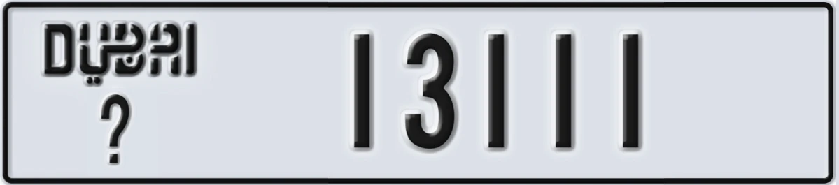 UAE License Plate Dubai @ 13111