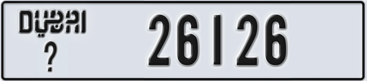 UAE License Plate Dubai @ 26126