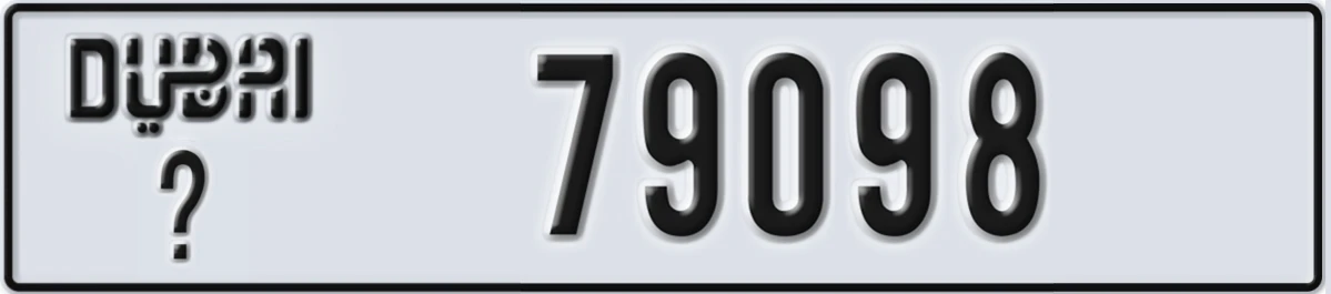 UAE License Plate Dubai @ 79098