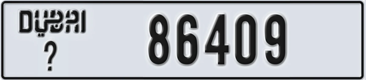 UAE License Plate Dubai @ 86409