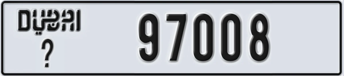 UAE License Plate Dubai @ 97008