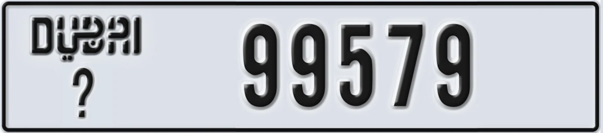 UAE License Plate Dubai @ 99579
