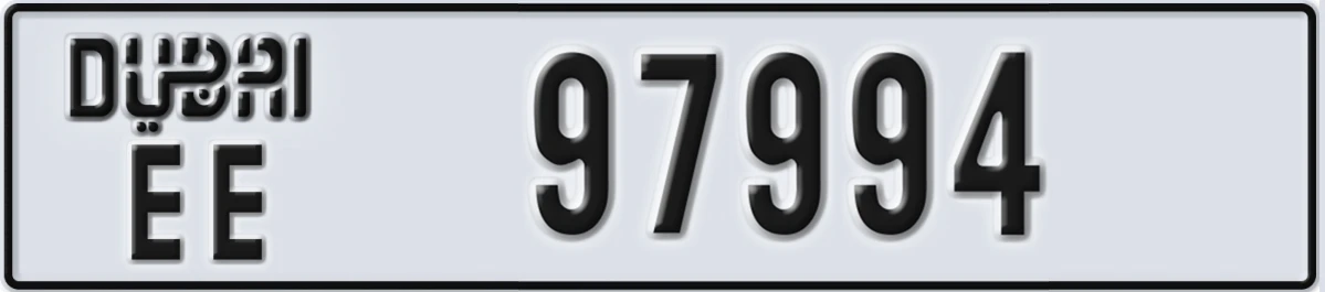 UAE License Plate Dubai EE 97994