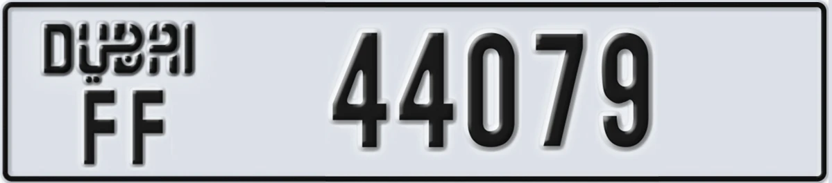 UAE License Plate Dubai FF 44079