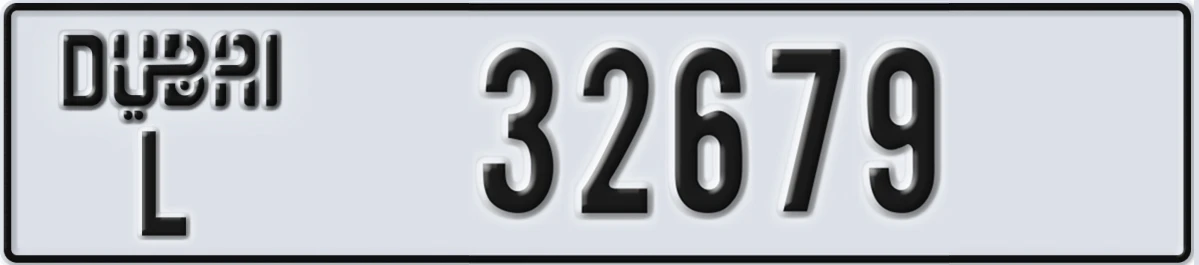 UAE License Plate Dubai L 32679